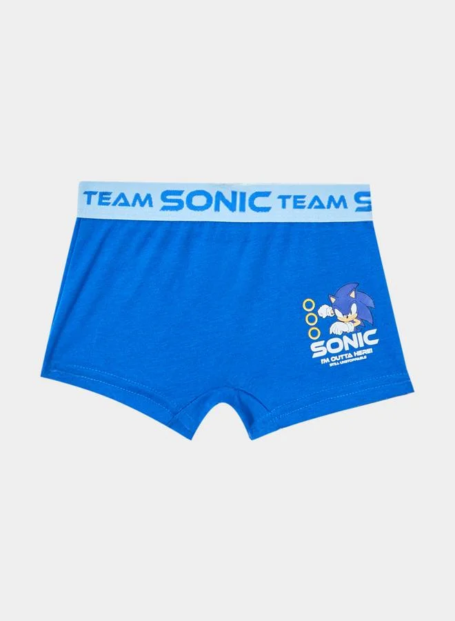 ستايلي مجموعة من 3 - سروال داخلي بطبعة سونيك